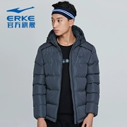 Hongxing Erke cotton quần áo nam 2018 mới mùa đông nam thể thao áo khoác gió áo khoác trùm đầu mặc giản dị áo khoác