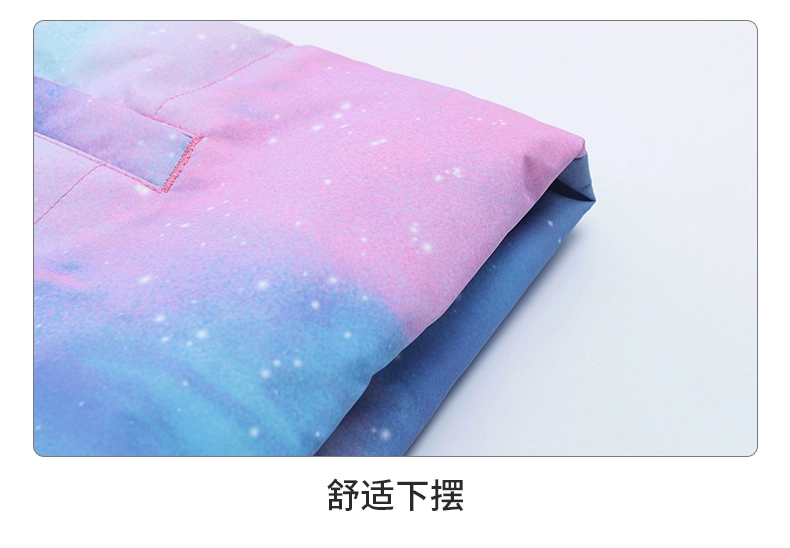 Áo khoác đệm bông Hongxing Erke cho bé gái và quần áo mùa đông mới của trẻ em - Quần áo độn bông thể thao