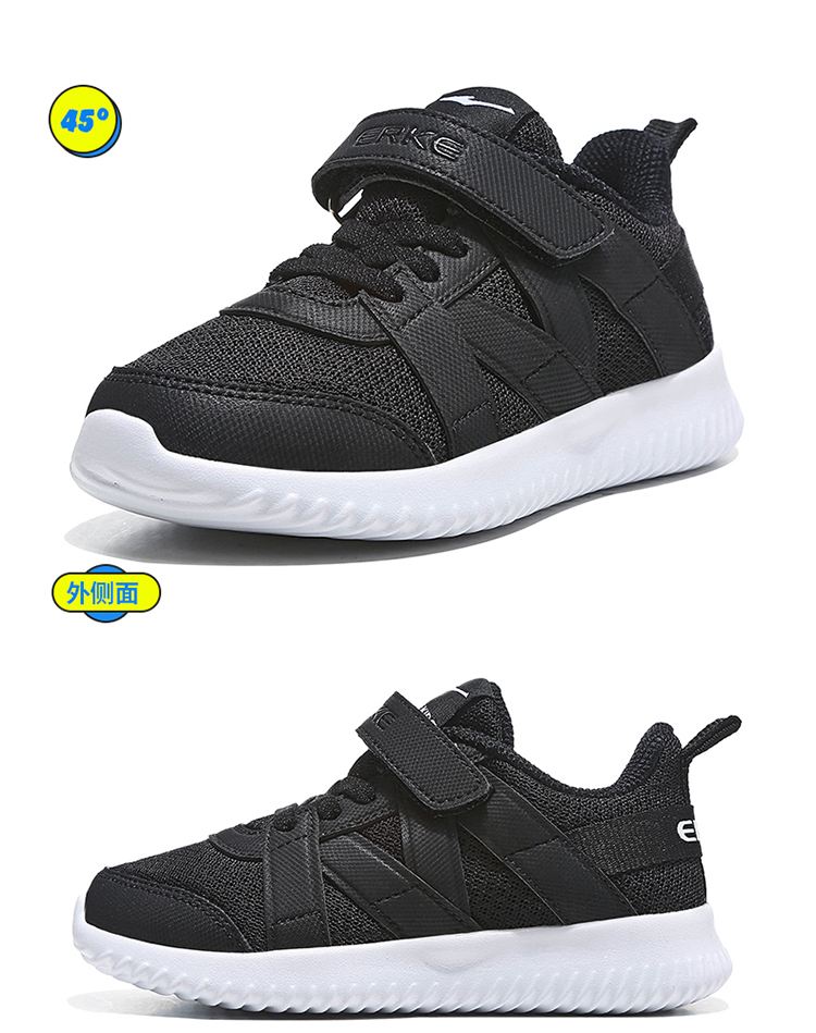 Giày dép trẻ em Hongxing Erke hè 2019 Giày thể thao trẻ em bình thường Velcro Giày bé trai thoải mái thoáng khí cho trẻ em - Giày dép trẻ em / Giầy trẻ giày crocs trẻ em