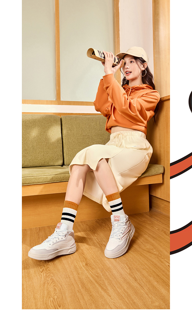 обувь на тонкой подошве ( для скейтборда ) 电池熊猫鸿星尔克板鞋休闲 𫔮高筒女鞋夏季2025新款鞋子厚底运动鞋女 The Erke