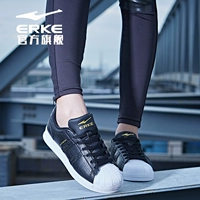 Giày dép của phụ nữ Hongxing Erke Giày đế bằng mới vỏ giày trượt ván Giày trắng hoang dã giày thể thao