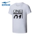 Áo thun nam cổ tròn Hongxing Erke 2018 hè mới cho nam thời trang giản dị hoang dã tay ngắn nam thể thao áo thun tập gym nữ Áo phông thể thao