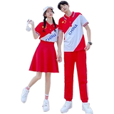 Форма, спортивный комплект для школьников, осенняя, китайский стиль