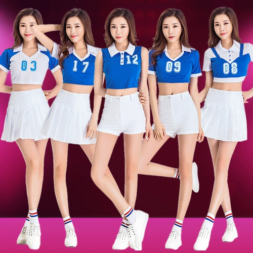 Взрослые Lala Team Cheerleading Dance Performance Clothing Cheerleader Clothing Женская команда Летняя сет джазовый танец