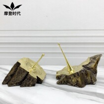 Modern modern creative water drop artwork pure copper ornaments creative home living room TV cabinet porch soft decorations