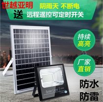 Solar LED flood light outdoor waterproof garden light household 100 watt 50W induction wall light new rural lighting