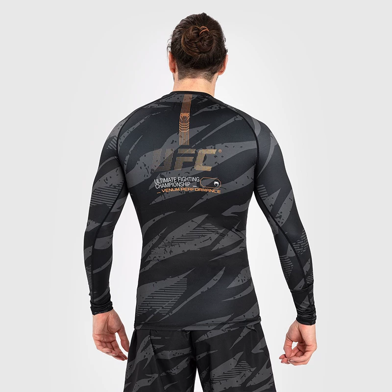 Спортивная кофта VENUM для бокса, длинные рукава, для зала и тренировок, облегающая, для бега