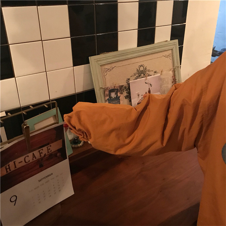 Mùa thu và mùa đông Hàn Quốc phiên bản của triều lỏng ulzzang phong cách Harajuku bf Hong Kong hương vị retro chic sinh viên dày áo bông phụ nữ áo khoác kaki nữ lót lông hàn quốc