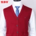 Áo len cổ lọ màu sắc cứng rắn áo khoác len mỏng Dệt kim Vest
