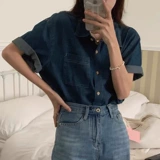 Летняя ретро дизайнерская рубашка для отдыха, в корейском стиле, оверсайз, короткий рукав