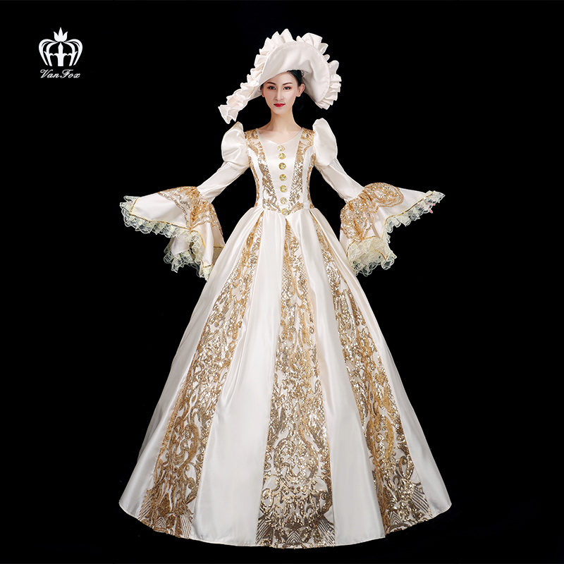 European Classical Palace Style Medieval Dress European-Style Performance Stage Costume Retro European-Style Noble Evening Dress for Women