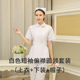 dài tay bảo hộ lao động màu hồng màu xanh ngắn tay mùa hè mỏng áo trắng y tá của phụ nữ Uniform Chia Set Hai mảnh của