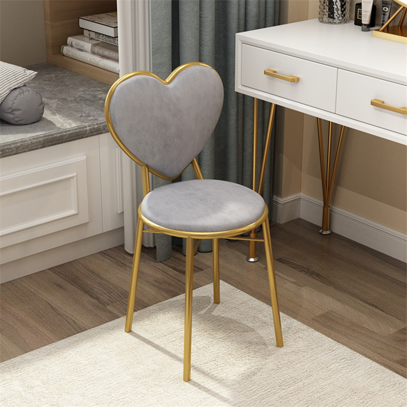 Fairy Bench Modern Minimalist Makeup Bench Girl Bedroom Makeup Chair Light Lavish Meatback Wins Nordic Love