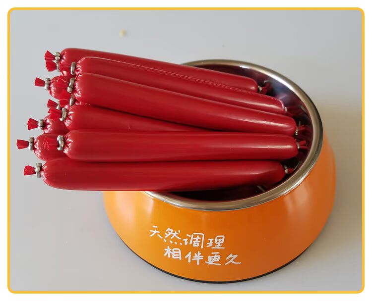 Chó ăn vặt chó ham xúc xích chó Teddy canxi không thịt gà thịt bò xúc xích 60 - Đồ ăn vặt cho chó thức ăn cho chó phốc
