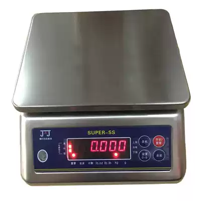 Yantai Junjie stainless steel waterproof scale refined moisture-proof seafood canned food 6kg scale