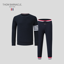 THOM BARNACLE Official Sweater Set Men tb Tide Brand Cotton Pullover Round Neck Casual Hoodie