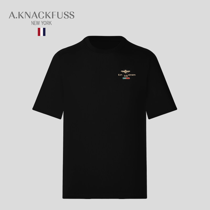 A KNACKFUSS official 2022 new T-shirt male brief Comfortable Printed Embroidered Letter Casual Blouse