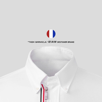 THOM BARNACLE OFFICIAL SHIRT MALE 2021 NEW WAVE CARD FASHION STRIPED LOVERS  BLOUSE