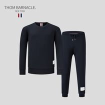 THOM BARNACLE official plus size suit men tb trendy sweater men solid color hooded casual wear