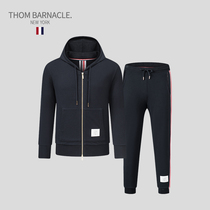 THOM BARNACLE official plus size suit men tb fashion trend cotton slim hooded casual wear