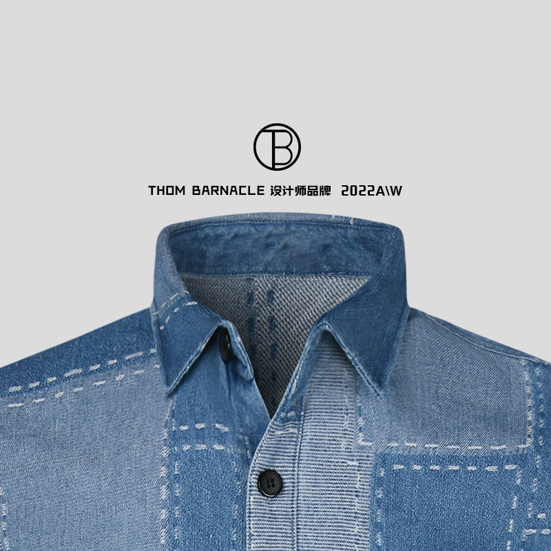 A KNACKFUSS official 2022 new shirt fashion trend long sleeve denim day system casual jacket