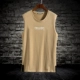 Mùa hè cotton vest nam tập thể dục chạm đáy áo thể thao Hàn Quốc vai Slim Áo không tay chữ áo thun mặc - Áo vest cotton áo ghi lê nam