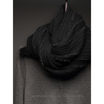 Pure cotton three-dimensional hollow luxury-grade high-end scarf
