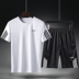 Nam ngắn tay T-shirt Hàn Quốc phiên bản của xu hướng của học sinh trung học đẹp trai mùa hè quần áo bảo vệ thường bộ thể thao. 