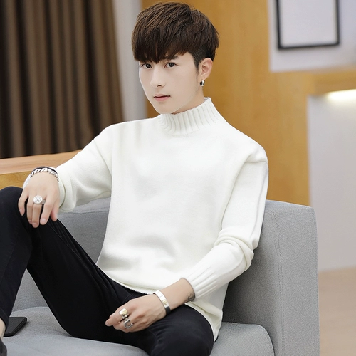 Демисезонный утепленный трендовый свитер, трикотажная куртка для влюбленных, в корейском стиле, оверсайз, увеличенная толщина