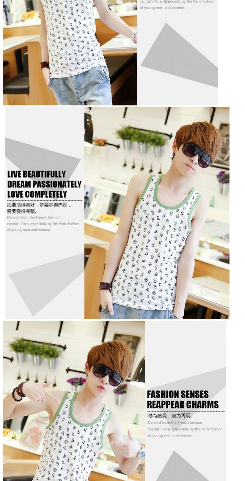 Áo vest nam mùa hè giản dị Slim Hàn Quốc mồ hôi vest nam thanh niên Slim không tay chạm đáy áo thủy triều nam áo 3 lỗ nam rộng nách