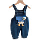 Children's overalls spring clothes 2023 new baby baby jumpsuit thin section soft denim children's trousers spring tide