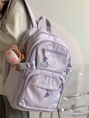 Hong Kong Korean Girls Campus Casual All-match Backpack Junior High School Student High School Student School Bag Female Large Capacity Backpack