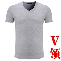 Серый V-образный вырез