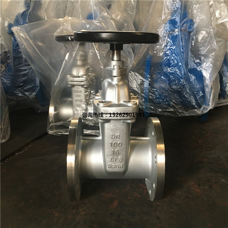 Z45X-16P stainless steel dark rod flange gate valve 304 dark rod soft seal gate valve elastic seat seal gate valve DN150