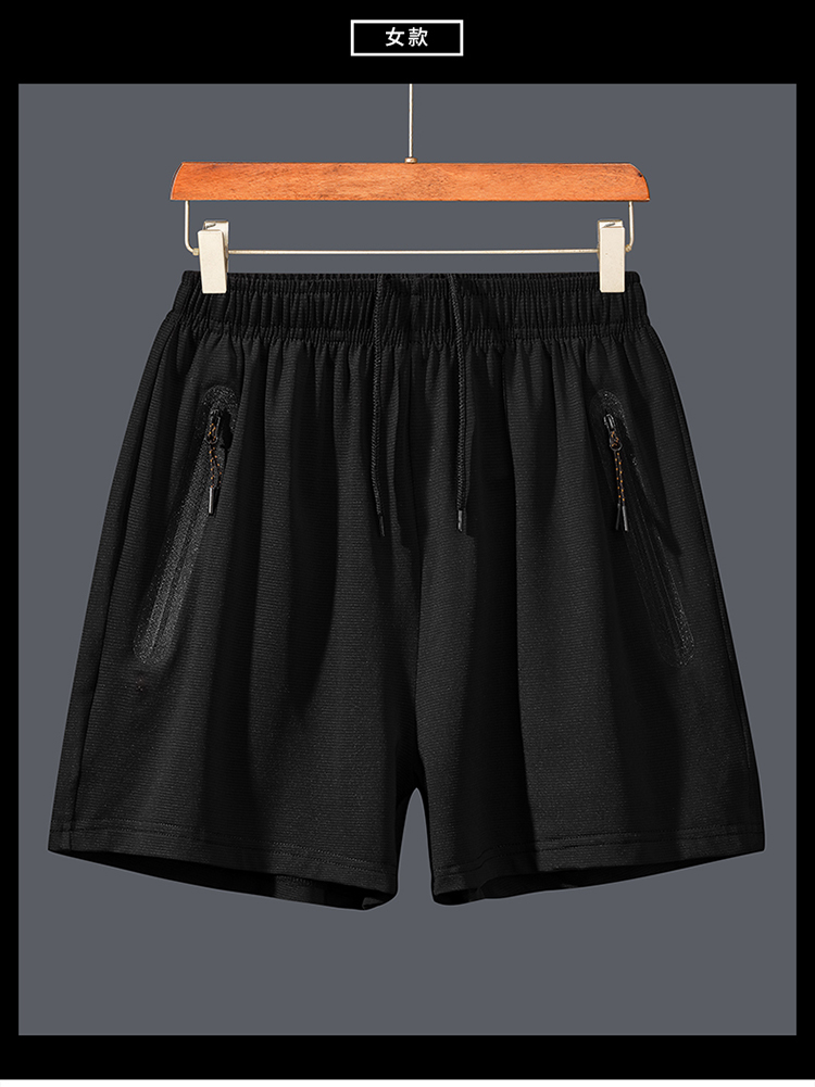 Quần short thể thao nam chạy thể dục lỏng thoáng khí mùa hè mỏng phần khô nhanh kích thước lớn thường năm quần short phụ nữ - Quần thể thao quần gió nam adidas