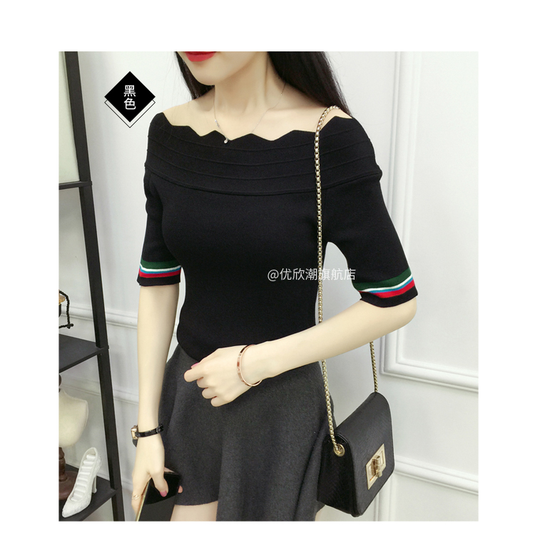 Mùa xuân và mùa hè màu sắc mới phù hợp với áo sơ mi tay áo năm điểm áo voan kiểu trung niên