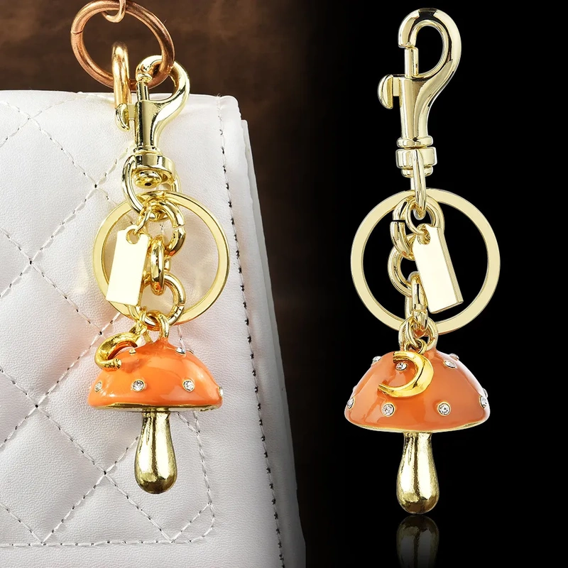 Amazon's New Mushroom Keychain, Summer Personalized Five-Pointed Star Mushroom-Shaped Bag Keychain Pendant Accessory Amazon's New Mushroom Keychain, Summer Personalized Five-Pointed Star Mushroom-Shaped Bag Keychain Pendant Accessory