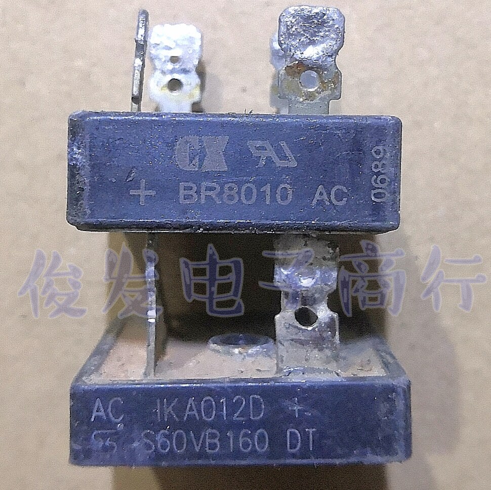 The original installed machine single - phase rectifier bridge BR 8010 S60VB160 inverter welding machine square bridge test to deliver