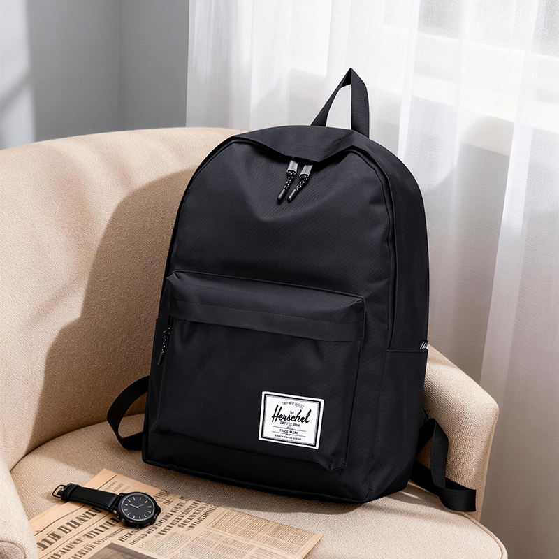 30L Backpack, Unisex Student Backpack, Simple Canvas Bag, Sports Travel Bag with Side Pockets That Can Hold Water Bottles