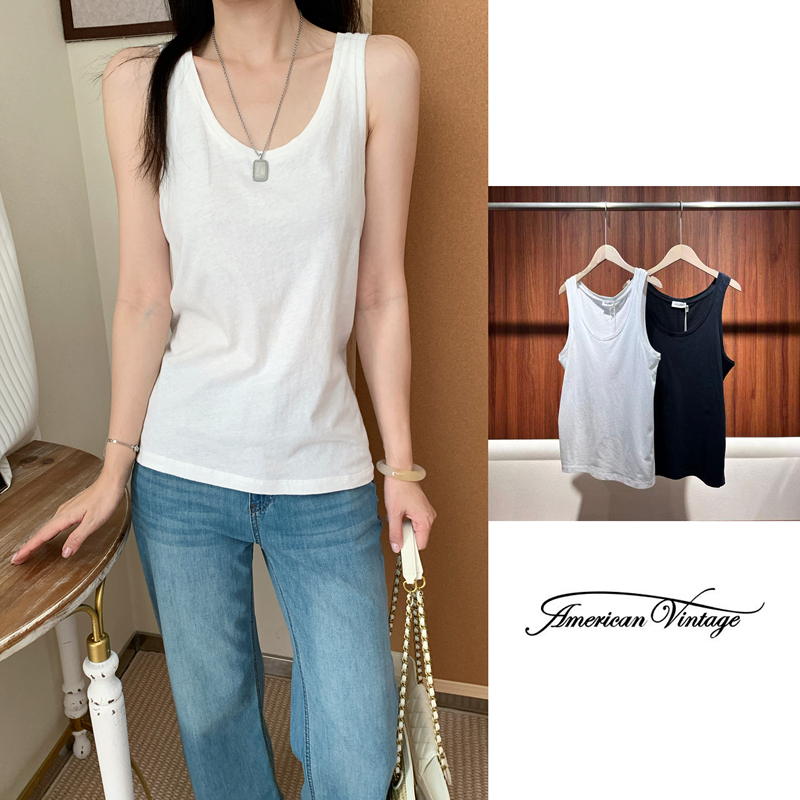 American Vintage Super Soft Wide-Strap Base Tank Top in 2 Colors Gami Series American Vintage Super Soft Wide-Strap Base Tank Top in 2 Colors Gami Series