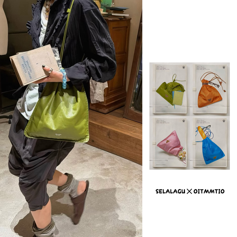 Selalagu×Oitmmtio Holiday Series 4-Color Nylon Tote Bag