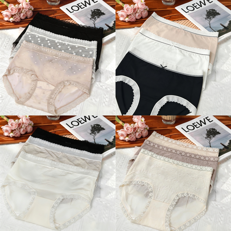 Woolimax Milk Mist Lace Soft Skin Breathable Underwear Set 3-Pack Two Sets with Free Shipping! Woolimax Milk Mist Lace Soft Skin Breathable Underwear Set 3-Pack Two Sets with Free Shipping!