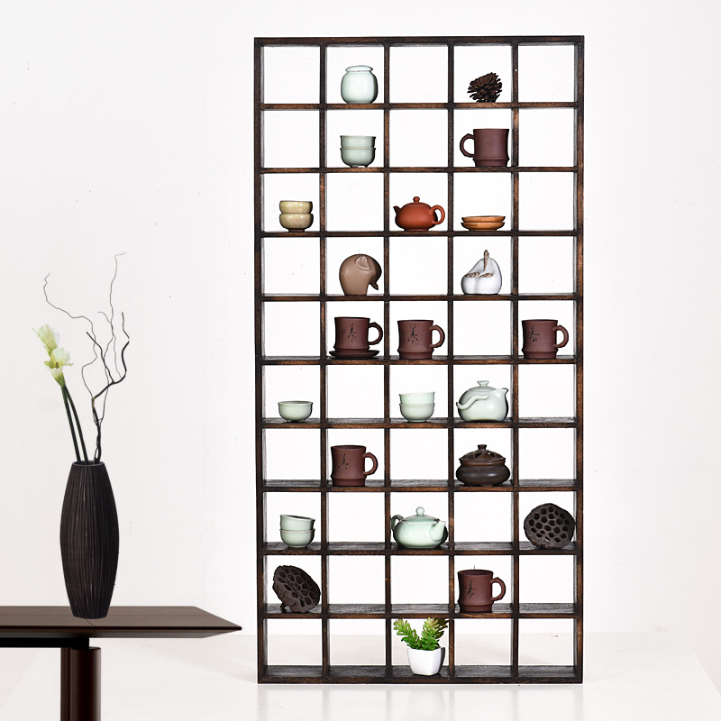 Solid Wood Tea Cup Shelf Teapot Shelf Teapot Shelf Tea Shelf Tea Rack Chinese Bogu Shelf 50 Gado Paku