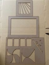 Military Department customized quick drawing template three-piece set