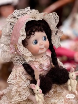 Boutique abroad artists hands small italy-eyed antique ceramic dolls 38 cm full porcelain ~ lonellins ~