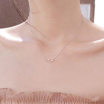 The whole body s925 sterling silver spray necklace female personality choker Japan and South Korea simple temperament creative students Tide people sexy