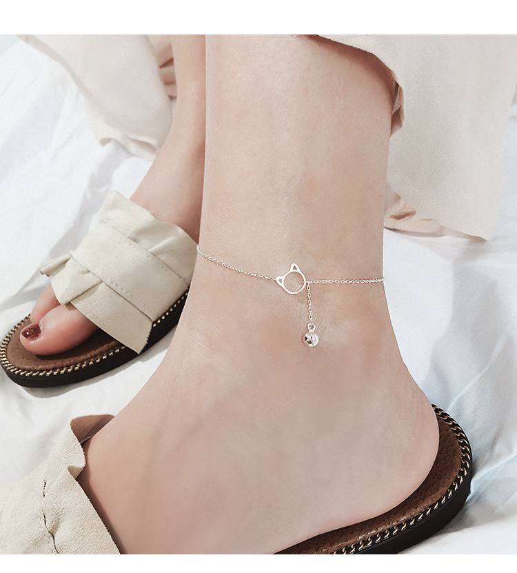 Chaine de cheville Femme SHAREBOX   en Argenterie - Ref 3103504 Image 7