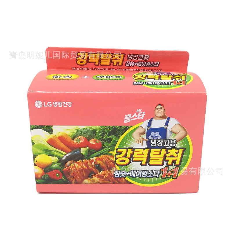 Korean LG Refrigerator Deodorant Soda Charcoal 2pk 140g * 2 Deodorant Homestar Deodorant