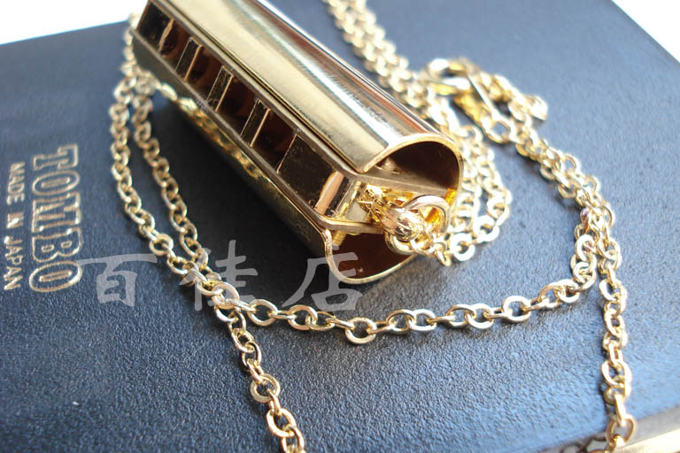 Gift Choice == TOMBO Tombo PUCK MINI 4 hole mini necklace gold