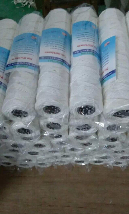 High-temperature-resistant degreaser cotton thread winding filter core stainless steel corrosion-resistant degreaser cotton core 10 inch cleaner filter core